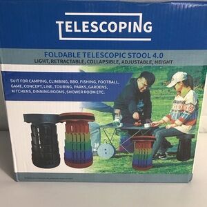 Foldable Retractable Telescopic Stool 4.0 - Black